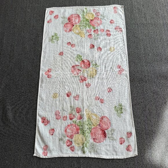 Pure Linen Vintage Kitchen Dishcloth Hand Towel Mixed Fruits - Picture 4 of 15